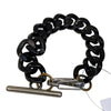 Atelier CG Curb Chain Bracelet in Black/Stainless Steel - One Size