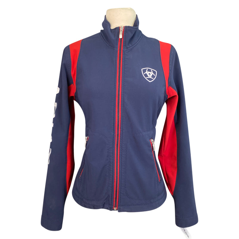 Ariat Team Softshell Jacket in Navy/Red 