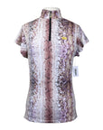 Kastel Denmark Flutter Sleeve Shirt in Fuchsia Dragon Scales