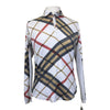 SanSoleil Polo Style Sunshirt in Red/Tan/Black Plaid