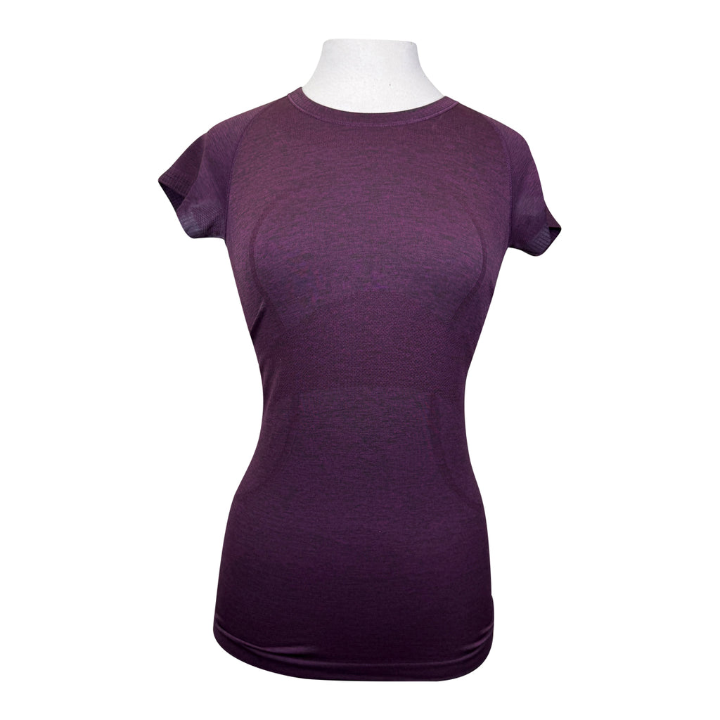 Lululemon Swiftly Short Sleeve Active Shirt in Plum Heather