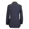 Back of Charles Ancona Show Jacket in Navy/Charcoal Trim