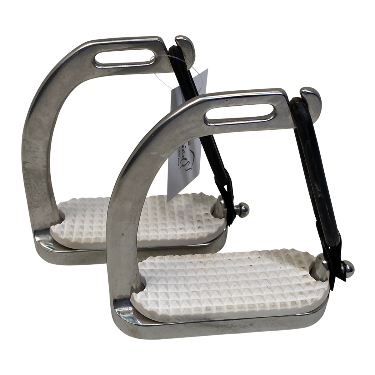 MetaLab Peacock Stirrup Irons in Stainless Steel 
