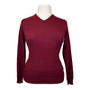 IAGO 'Audrey' V-Neck Sweater in Burgundy