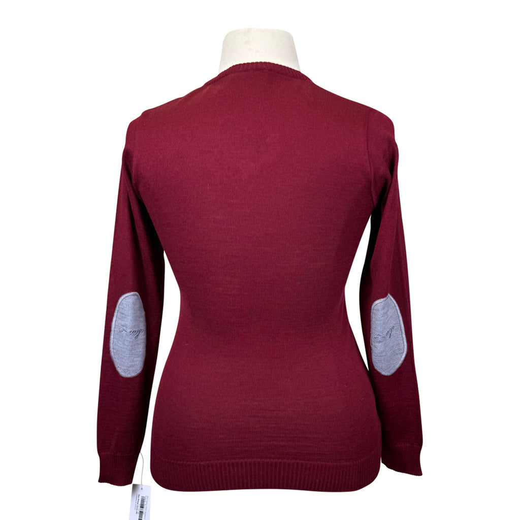 IAGO 'Audrey' V-Neck Sweater in Burgundy