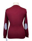 IAGO 'Audrey' V-Neck Sweater in Burgundy