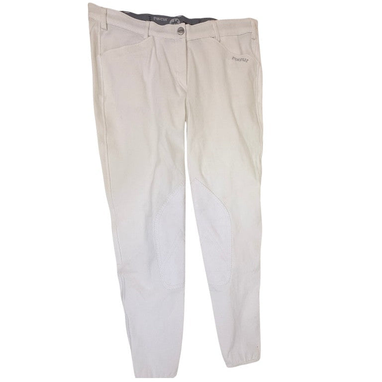 Pikeur Knee Patch Breeches in White