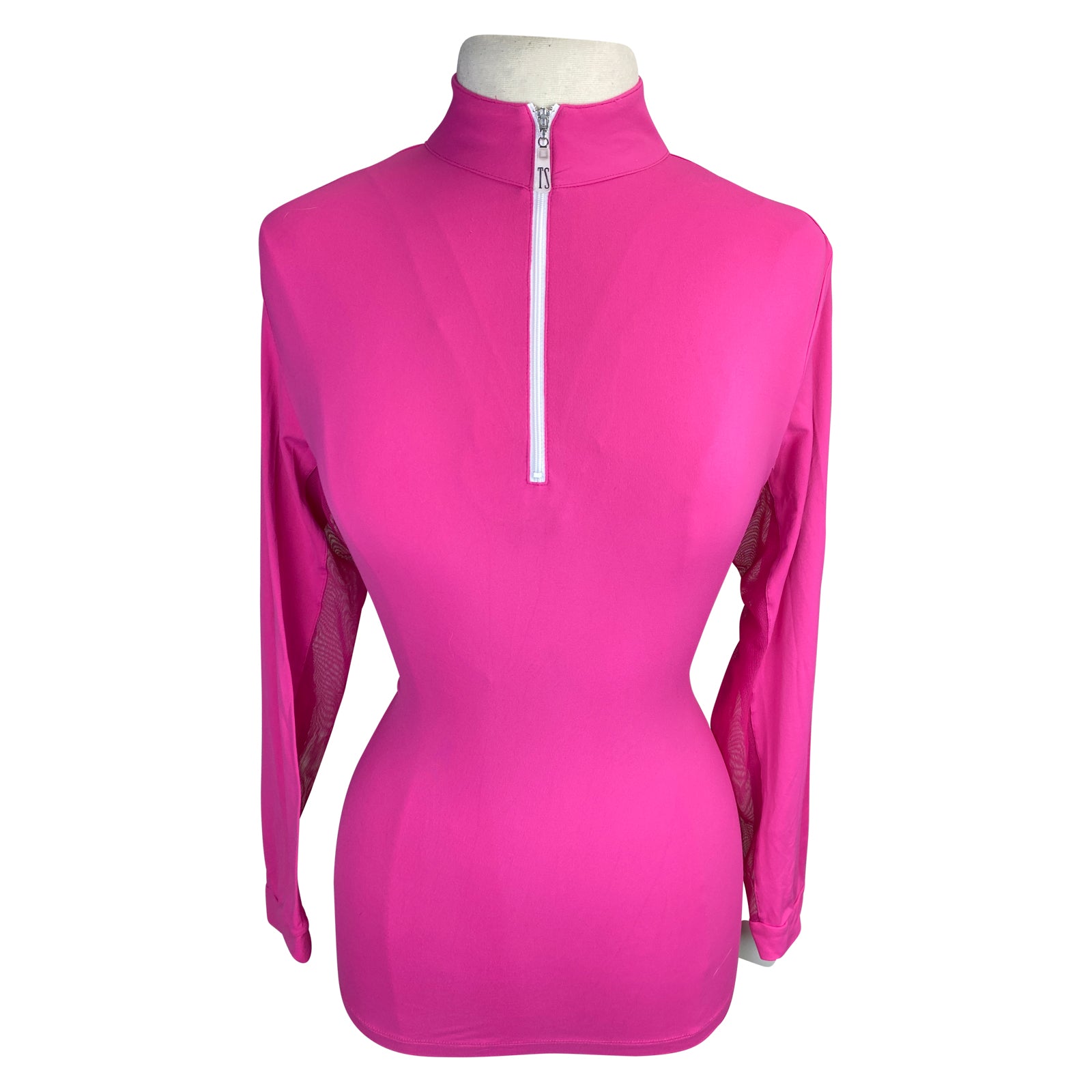 Front of Tailored Sportsman 'Ice Fil' Shirt in Hot Pink
