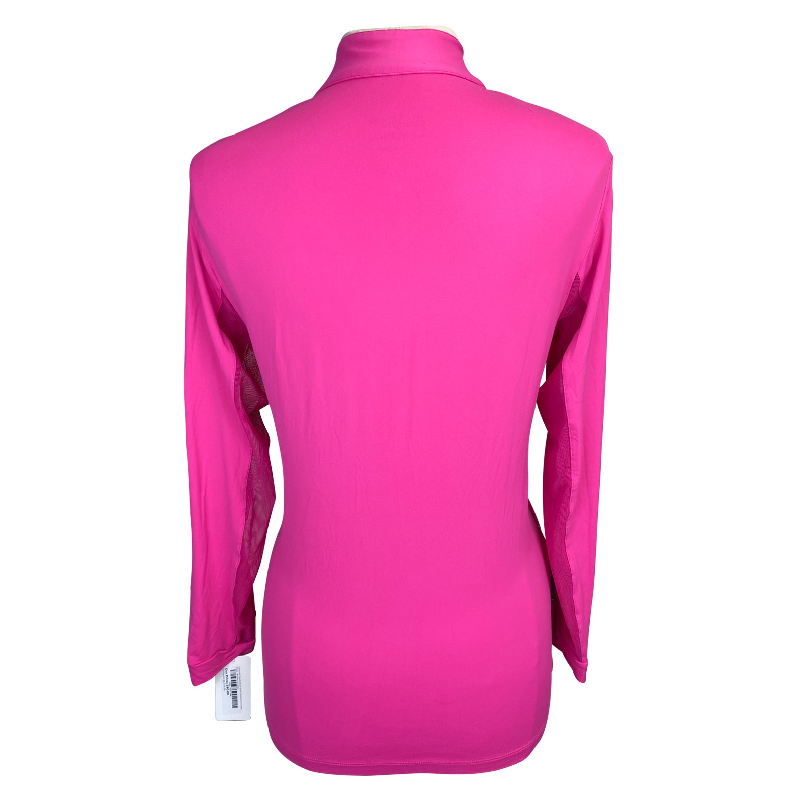 Back of Tailored Sportsman 'Ice Fil' Shirt in Hot Pink