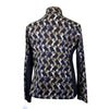 Arista Equestrian 'Luxe' 1/4 Zip Shirt in Black/Multi Horses