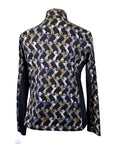 Arista Equestrian 'Luxe' 1/4 Zip Shirt in Black/Multi Horses