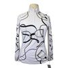 Arista Equestrian 1/4 Zip Shirt in White/Leather Tack