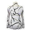 Arista Equestrian 1/4 Zip Shirt in White/Leather Tack