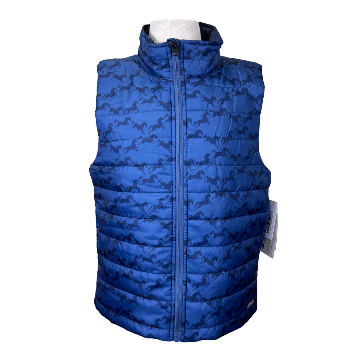 Kerrits Kids 'Horse Crazy' Quilted Vest in Harbor