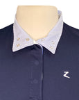 Horze 'Blaire' Short Sleeve Functional Show Shirt in Navy 