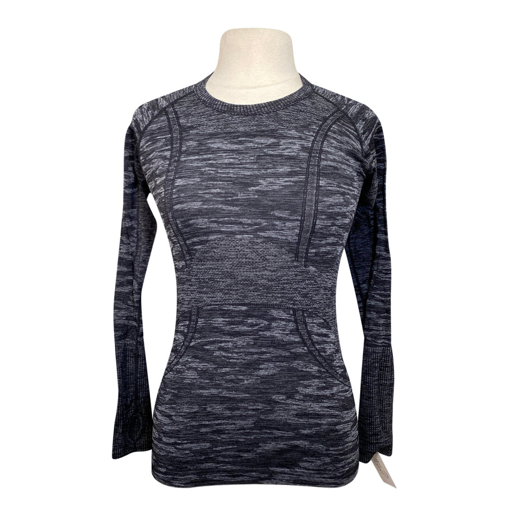 Front of TKEQ The 'Kennedy 2.0' Seamless Long Sleeve in Camo - Women's L/XL