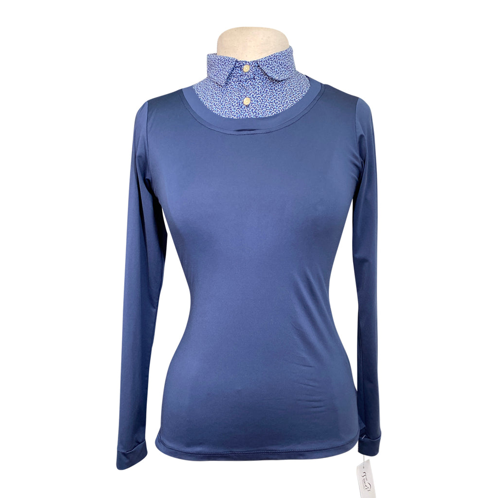 Front of Callidae Practice Shirt in Navy/Tadpole - Women's Medium
