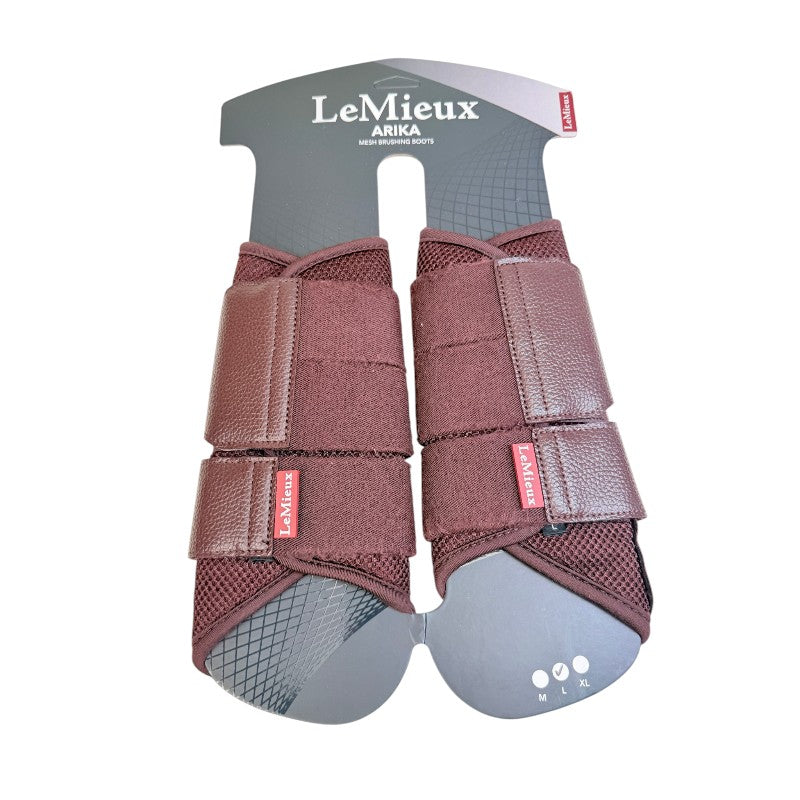 LeMieux 'Arika' Mesh Brushing Boots in Damson - Large