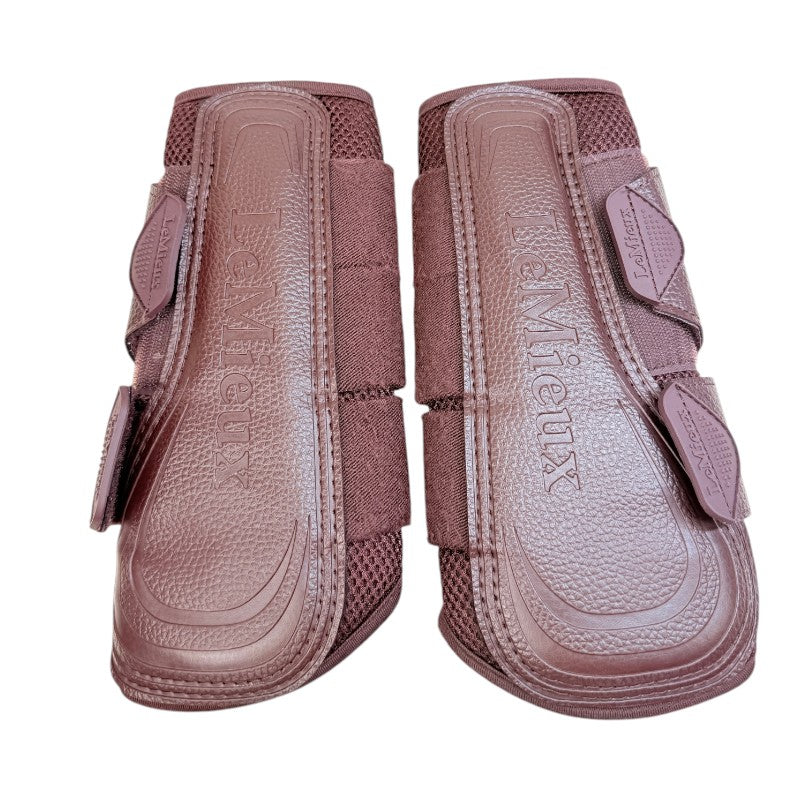 LeMieux 'Arika' Mesh Brushing Boots in Damson - Large