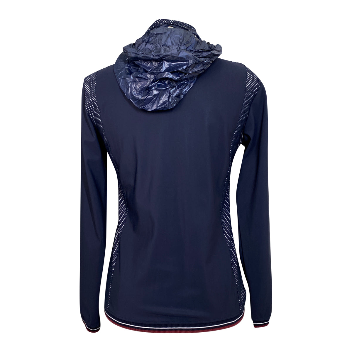 Cavalleria Toscana Softshell Jacket in Navy/White Polka Dot