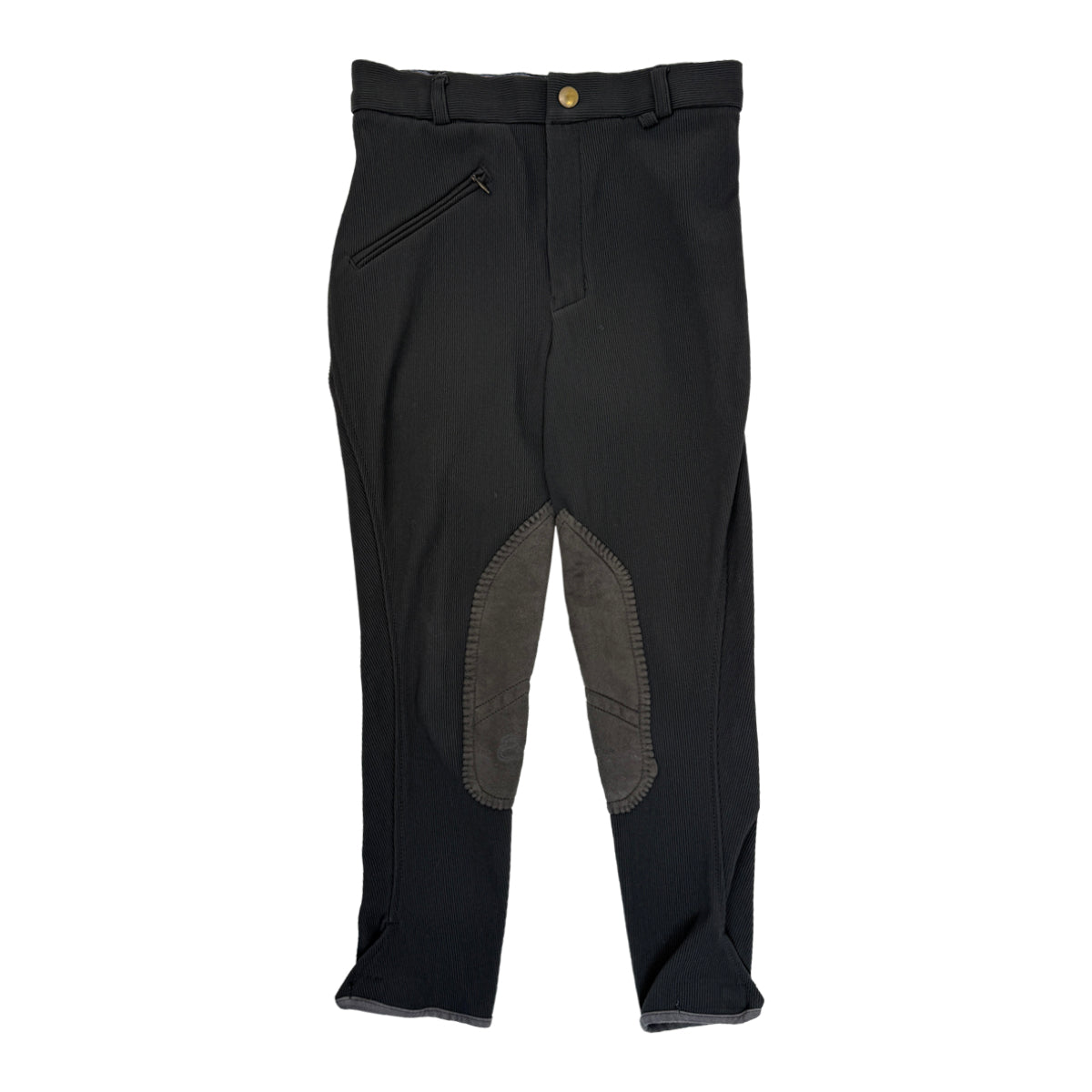 Equilibre Ribbed Knee Patch Breeches in Grey