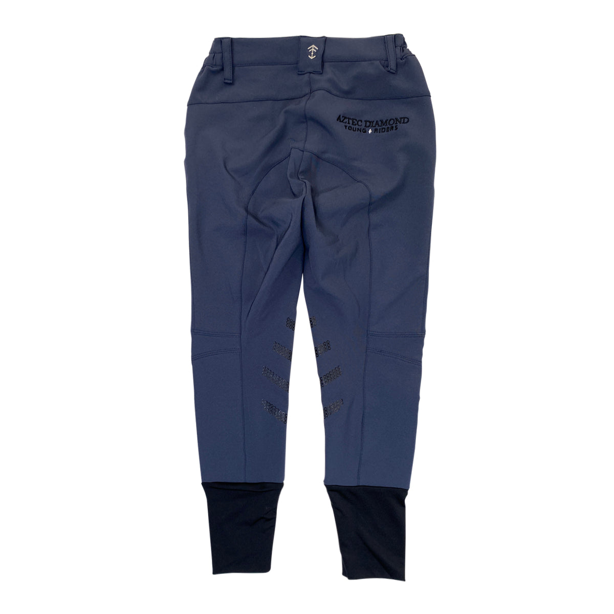 Aztec Diamond Young Rider Technical Knee Patch Breeches in Navy