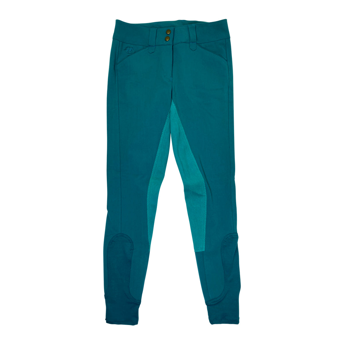 SmartPak Piper Classic Front Zip Full Seat Breeches in Sea Teal