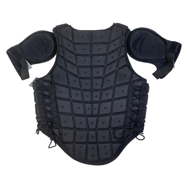 Back of Champion Titanium Ti22 Safety Vest w/ Shoulder Pads in Black