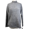 Gray sweater on a mannequin against a white background