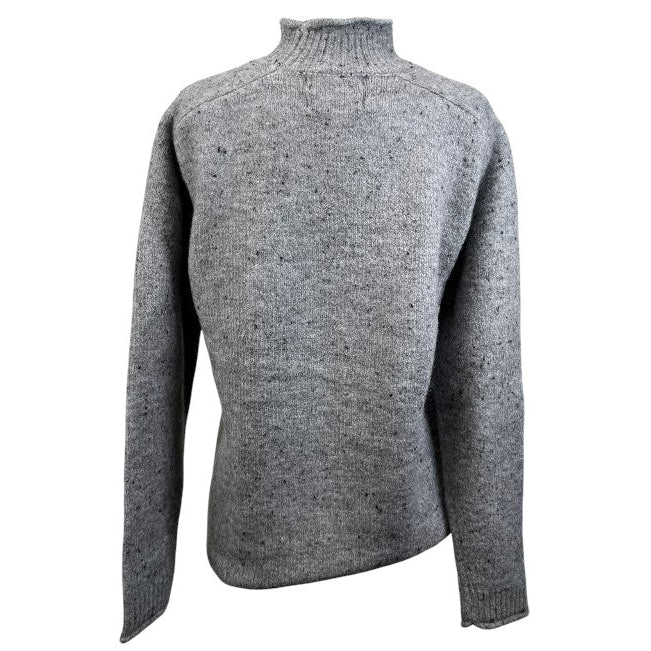 Mountain Horse Mockneck Sweater in Grey Speck - Women's XS