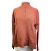 Hannah Child's 'Sassy' Boyfriend 1/4 Zip Sweater in Russet - Women's XS