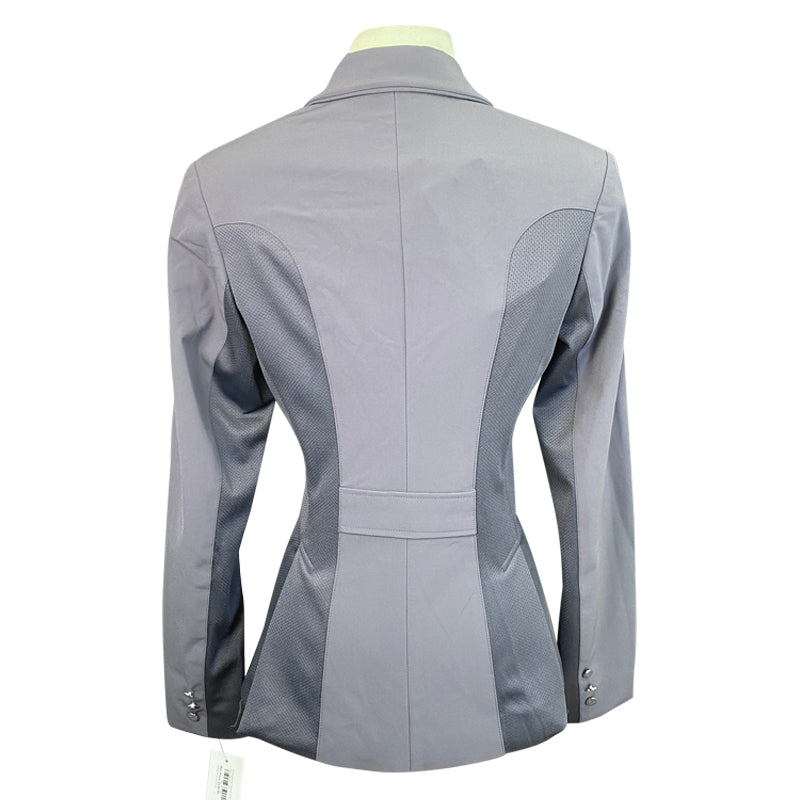 Back of Shires Aubrion 'Oxford' Show Jacket in Grey