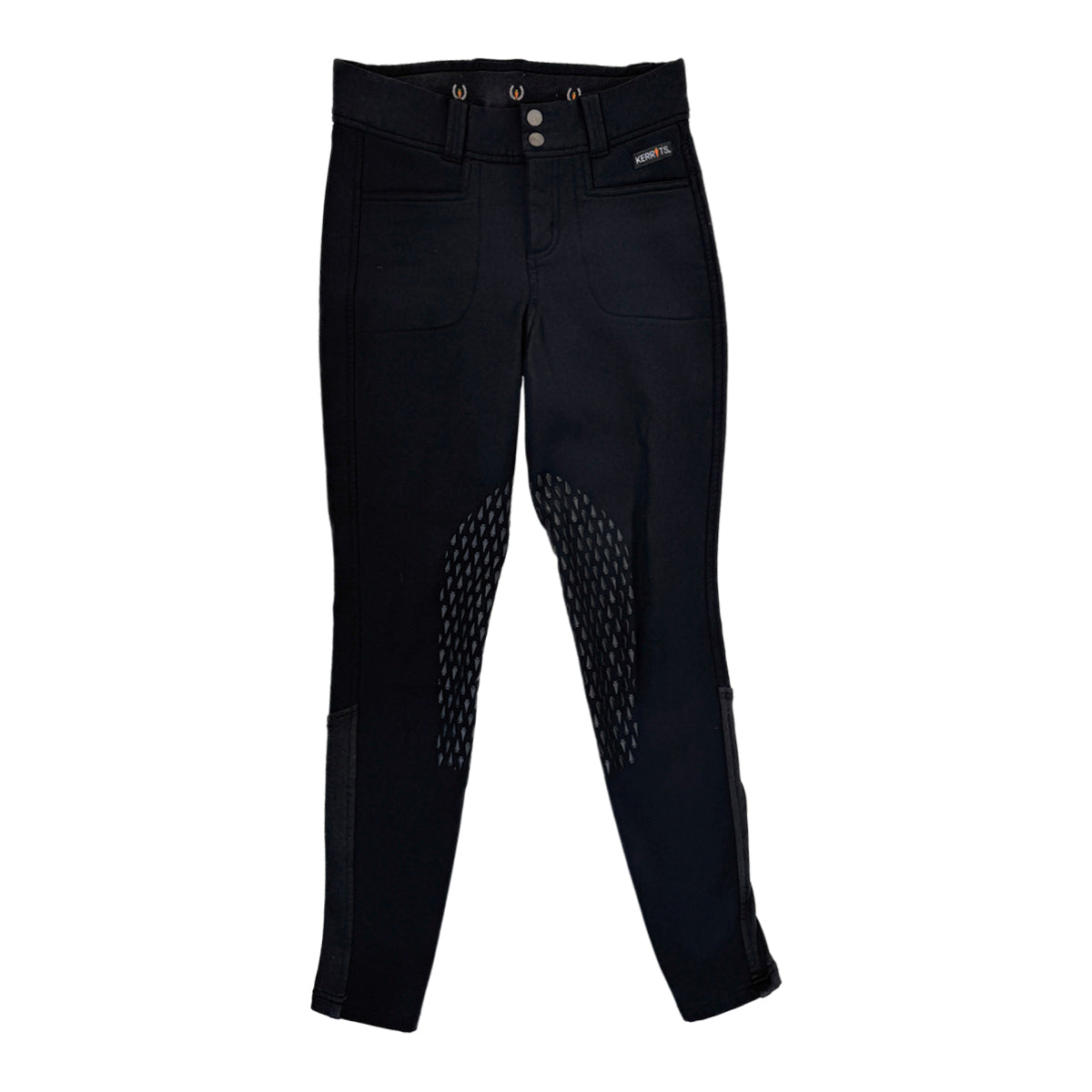 Kerrits 3-Season Tailored Knee Grip Breeches in Black - Women&#39;s Small