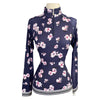 Kastel 'Charlotte' Floral Sun Top in Navy - Women's Small