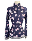 Kastel 'Charlotte' Floral Sun Top in Navy - Women's Small