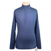 Front of Kerrits Kids 'Ice Fil Lite' Long Sleeve Shirt in Navy - Children's Small