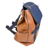 Lauracea Convertible Backpack Tote in Caramel/Navy