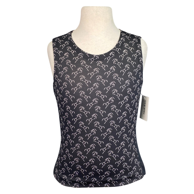Kerrits IceFil Lite Tank in Black Horses
