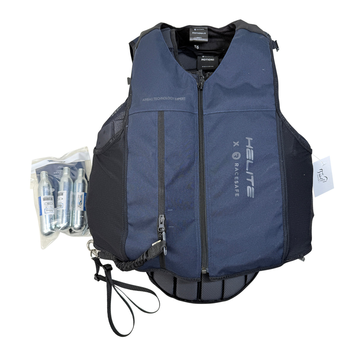 Helite x RaceSafe Airbag + Body Protector Bundle in Navy/Black