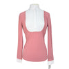 Cavalleria Toscana Technical Bib Show Shirt in Pink/White