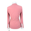Cavalleria Toscana Technical Bib Show Shirt in Pink/White