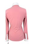 Cavalleria Toscana Technical Bib Show Shirt in Pink/White