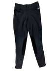Kerrits Kids Fleece Knee Patch Tights in Black Microcheck 