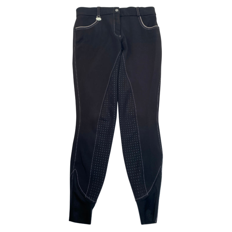 USG 'Lara' Full Grip Breeches in Black/Tan