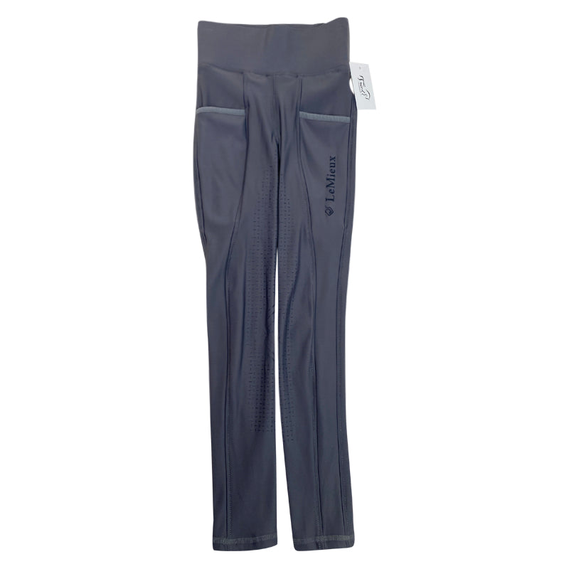 LeMieux Pull On Full Seat Silicone Breeches in Grey