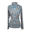 Dover Saddlery 'Libby' LuxTech Long Sleeve Shirt in Ensign Blue Paisley