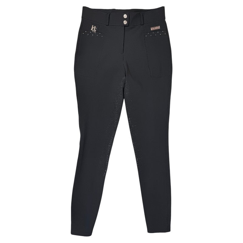 Horse Gloss 'Hailey' Breeches in Black Rose Gold