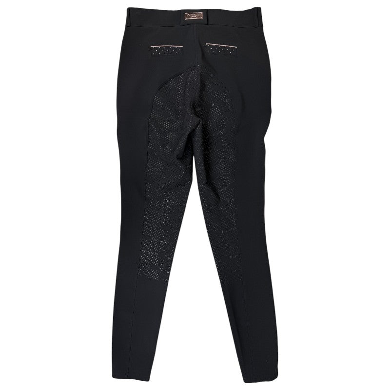 Horse Gloss 'Hailey' Breeches in Black Rose Gold