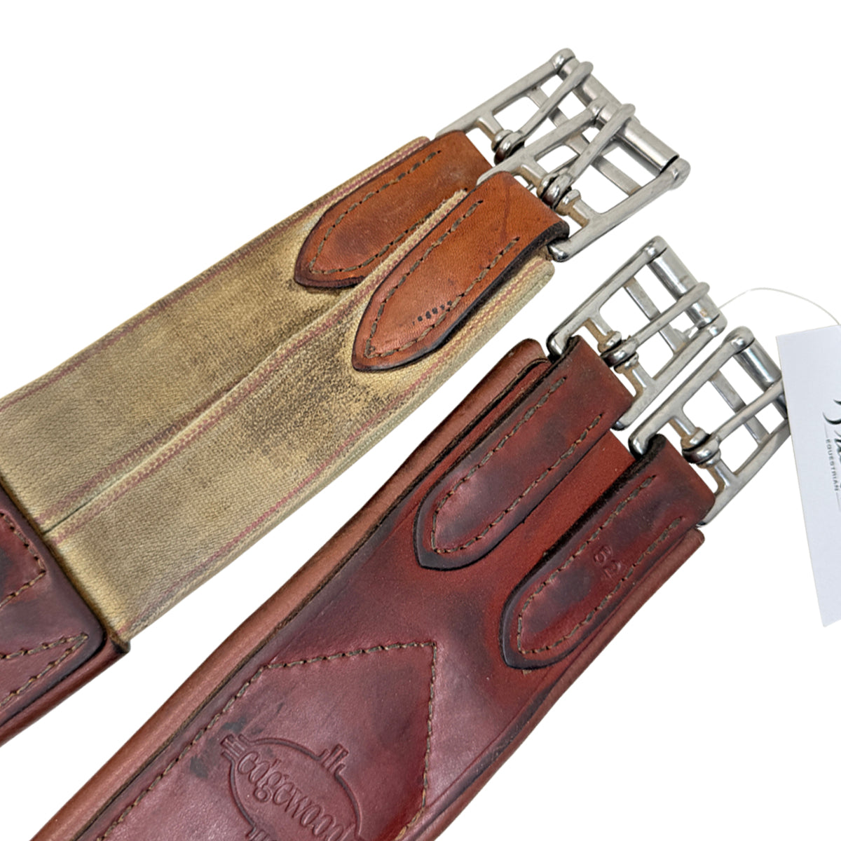 Edgewood Plain Single End Elastic Girth in Cognac