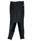 Kerrits Kids Fleece Knee Patch Tights in Black Microcheck